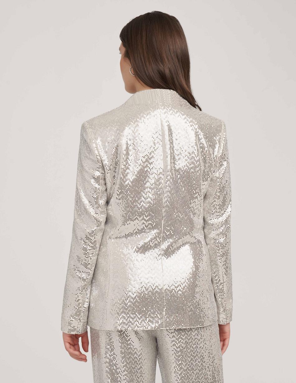 Meilleures ventes Anne Klein Metallic Heatset Knit Cardigan Jacket   | SWB-5839137